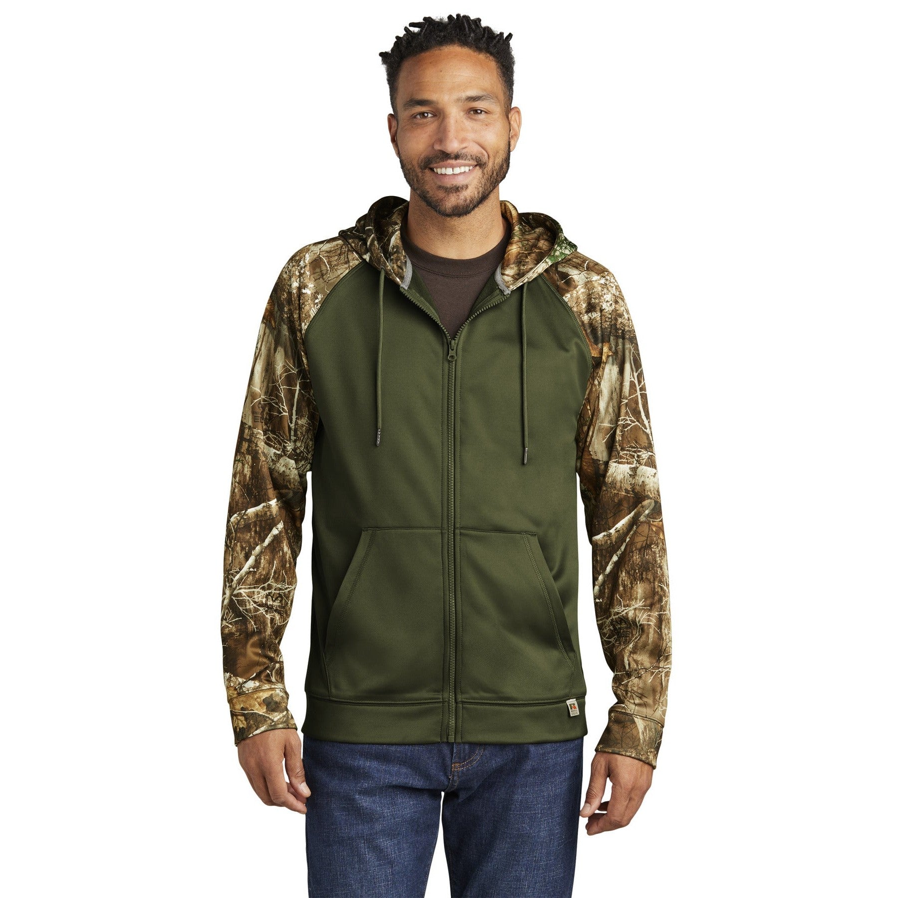 Russell Outdoors-Russell Outdoors™ Realtree® Performance Colorblock Full-Zip Hoodie RU452-MedTech-3